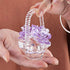 Crystal Flower Basket Figurine Collectable Ornament